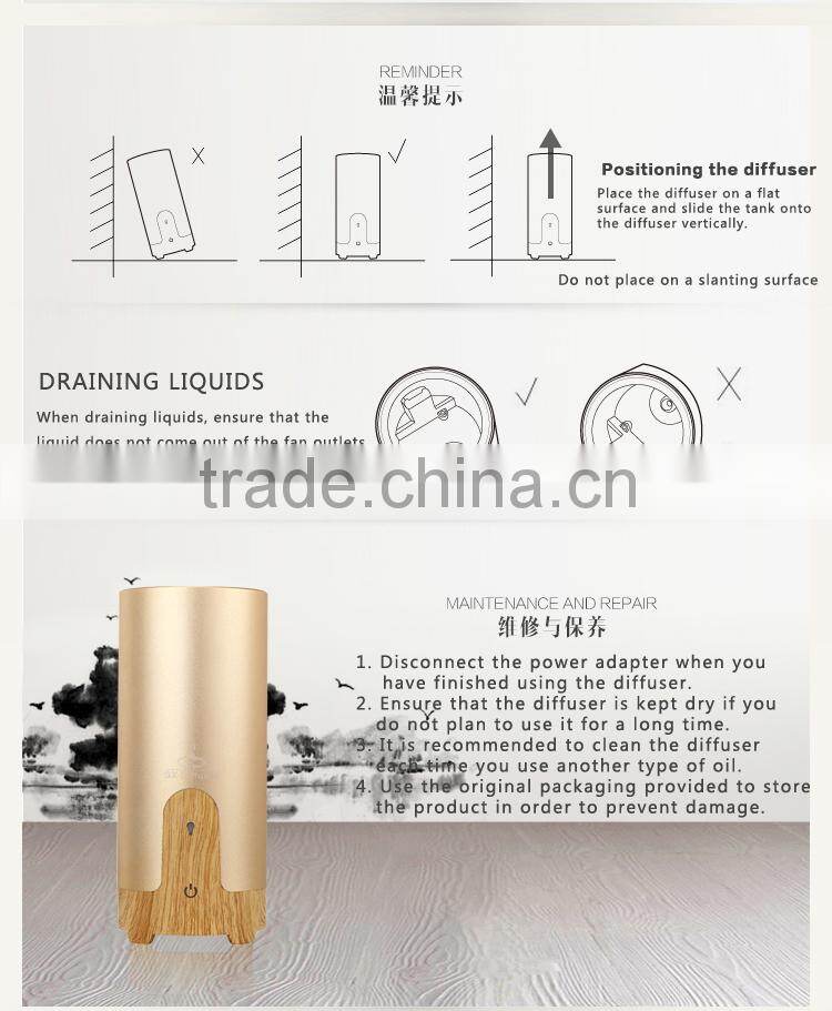 2016 A-alloy fashion design Grey decoration car purifier wholesal GX-B02