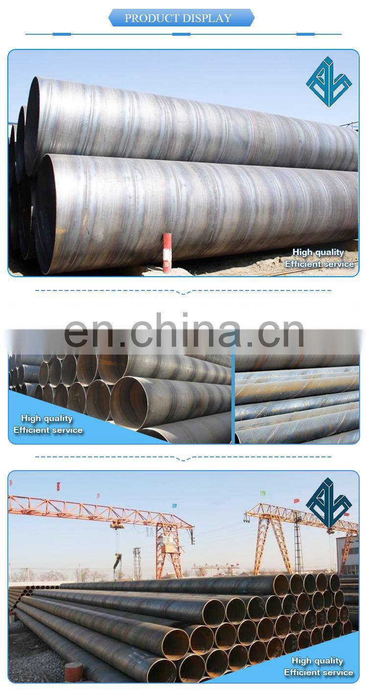trade assurance spiral welded steel pipe/tube4 with high quality from China supplier
