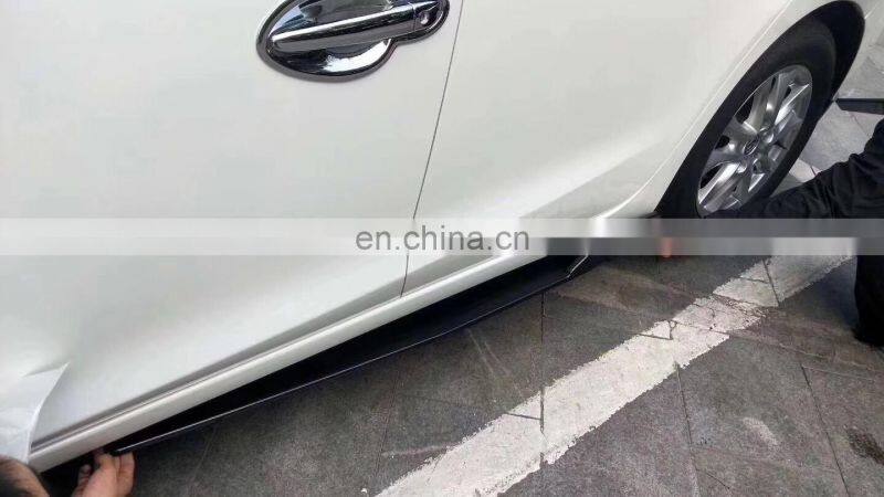 2pcs 120cm universal modified car side skirt changzhou factory bright black
