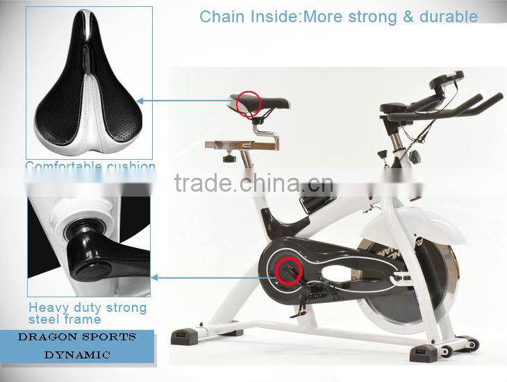 NEW Dragon Sports Spin Flywheel Exercise Bike SB450 Cardio Workout Heavy Duty Exercise Machine Home Fitness Gym Pulse Monitor