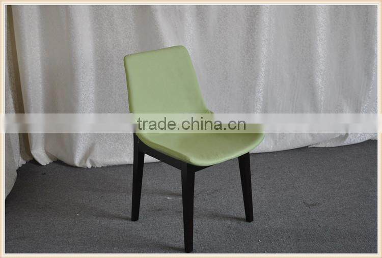 wood legs with fabric dining chairs
