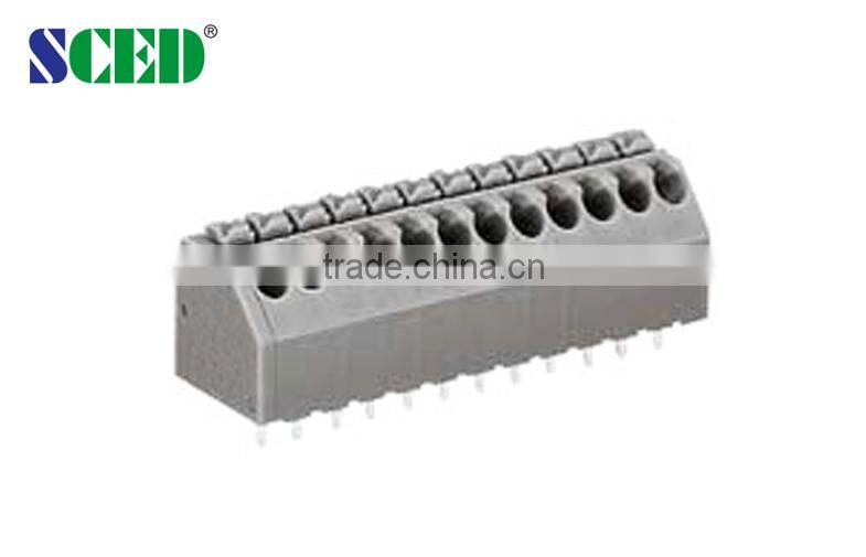 Electrical Power Supply Terminal Block 1000V Plastic PCB Spring Terminal Block