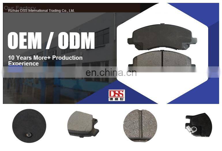 D1827 auto parts asbestos free brake pad for Hyundai