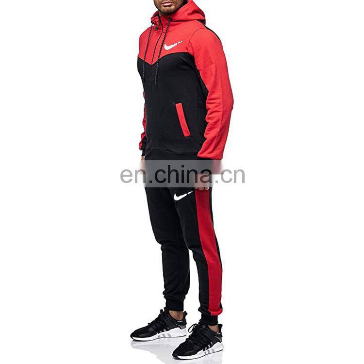 2021 foreign trade autumn and winter outdoor sports suit large size men's casual loose two-piece men's jogging suit