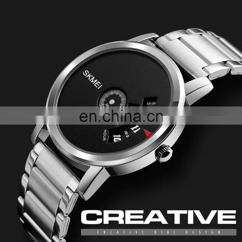 wholesale skmei 1260 custom men quartz wristwatch stainless steel waterproof watch