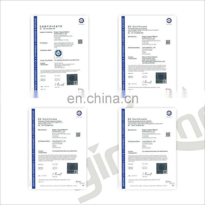 Medical disposable silicone external male condom catheter