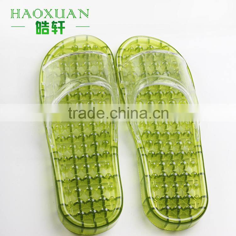 Plastic bathroom anti-slip massage slippers with competitive price woman sandal