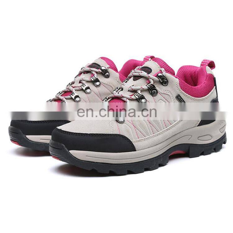 High Cut Microfiber Leather Waterproof sport outdoor hiking shoes men footwear sneakers