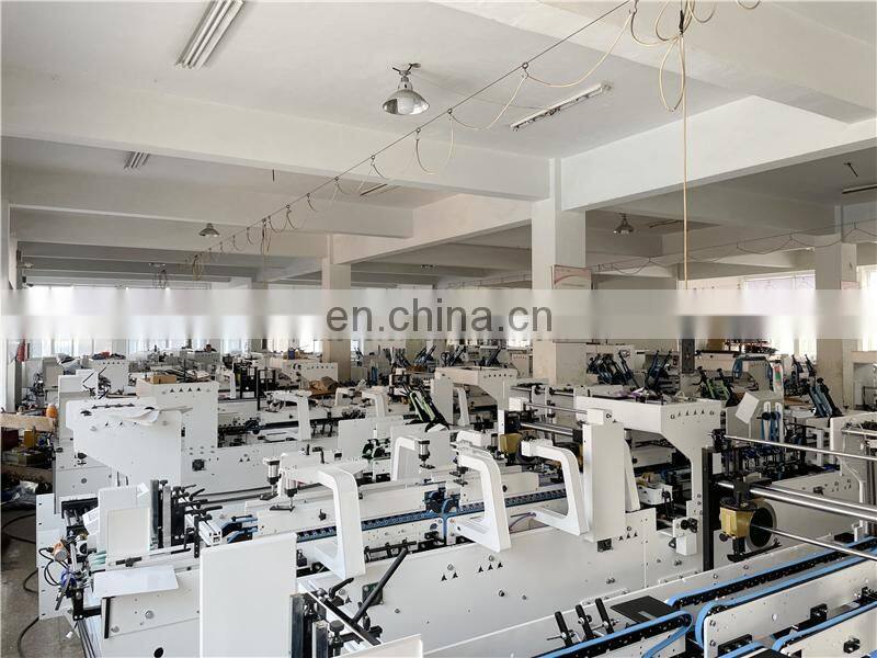 GDFG900 medium middle speed Automatic Crash Lock Bottom Folder Gluer, gift food packaging cardboard box folding gluing machine