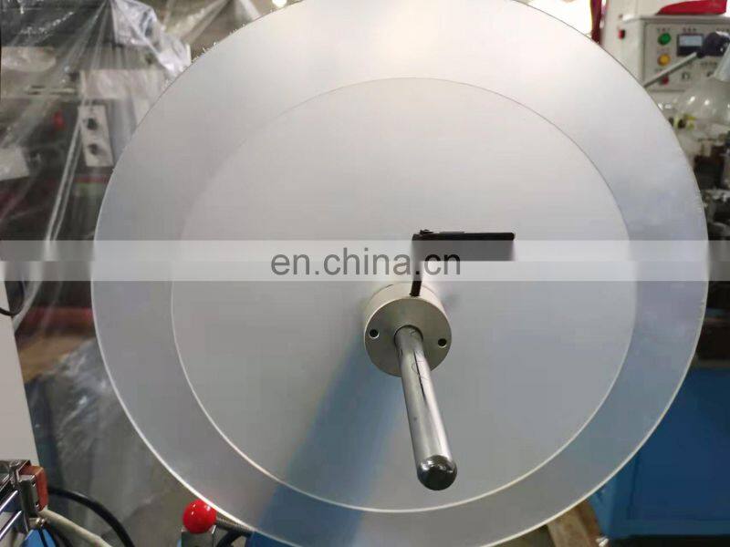 US4000 Auto hot cold knife cotton webbing ribbon garment nylon label cutting and folding machine with triangle middle fold