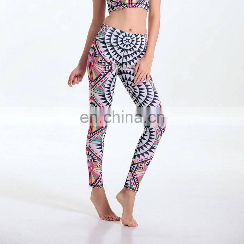 OEM Customized 2021 Allover variety Printed Feather Galaxy Super soft Brushed Print Elastic Sexy Leggings for Women