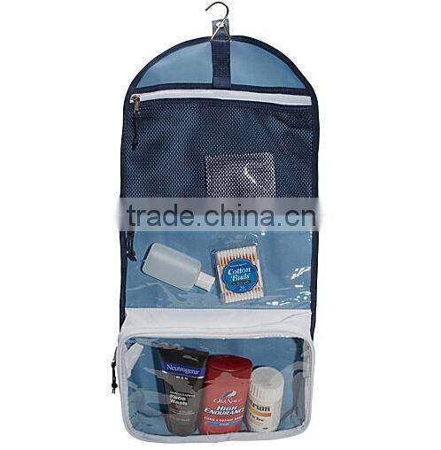 white durable hanging toiletry travel bag