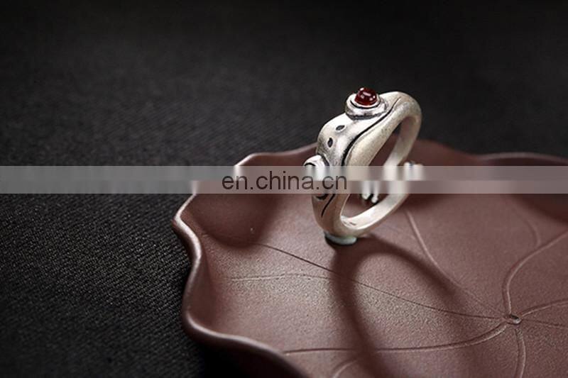 Fashion Frog Ring Frog Open Ring Men Retro Punk Animal Figure Ring Fashion Party Bohemian Hip Hop Jewelry