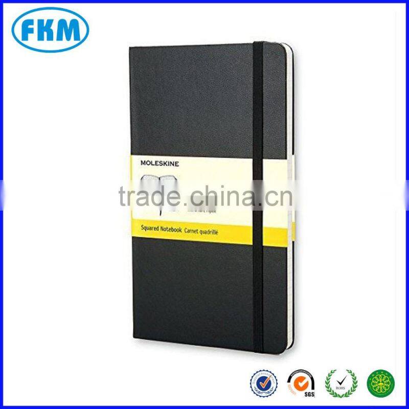 custom design wholesale mole-skine Classic Notebook, Large, Squared, Black, Hard Cover (5 x 8.25)