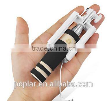 2015 competitive price wire selfie sticks for selfie mini selfie stick for travel