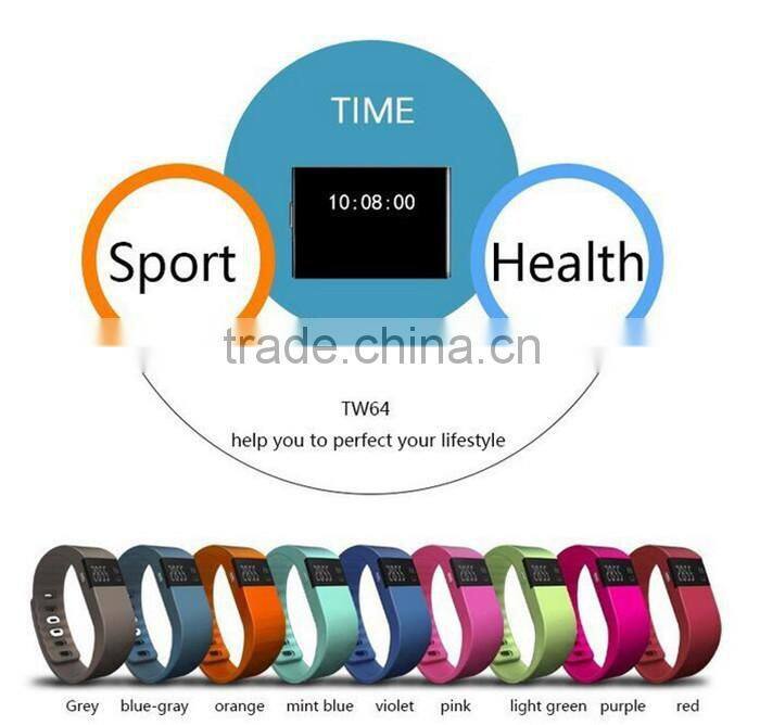 2015 Hot Selling Product Waterproof Smart Bluetooth Bracelet Multifunctional Smart Bracelet TW64