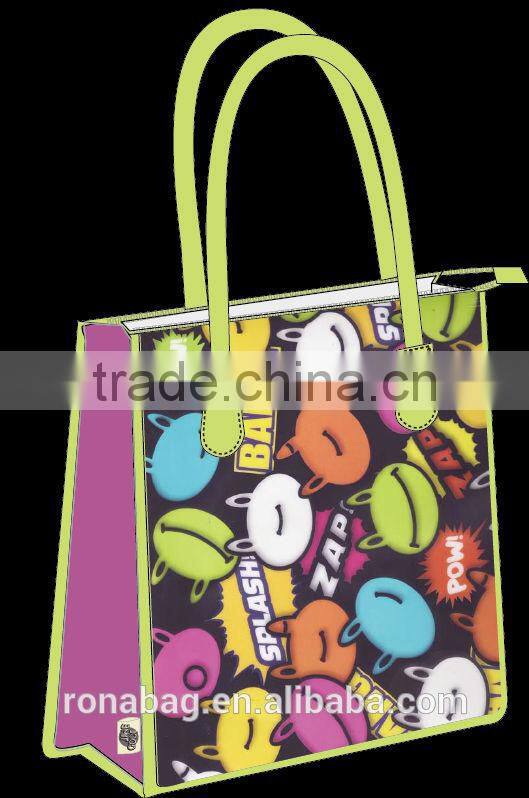 2014 foldable fitness tote cooler bag