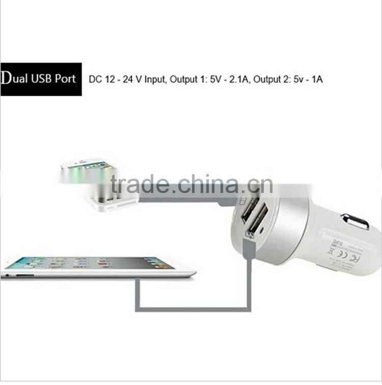 Portable 5V-1A Digital Solar Car Battery Charger For iPhone/iPod, All The Smart Phones