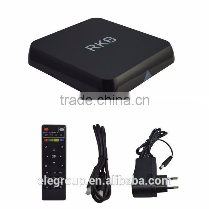 Newest hot sell android smart tv box RK8 octa core google android 5.1 smart tv box RK3368 smart tv box
