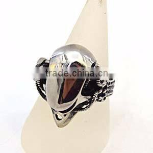 Shinny stainless steel wholesale skull rings men ring model custom logo
