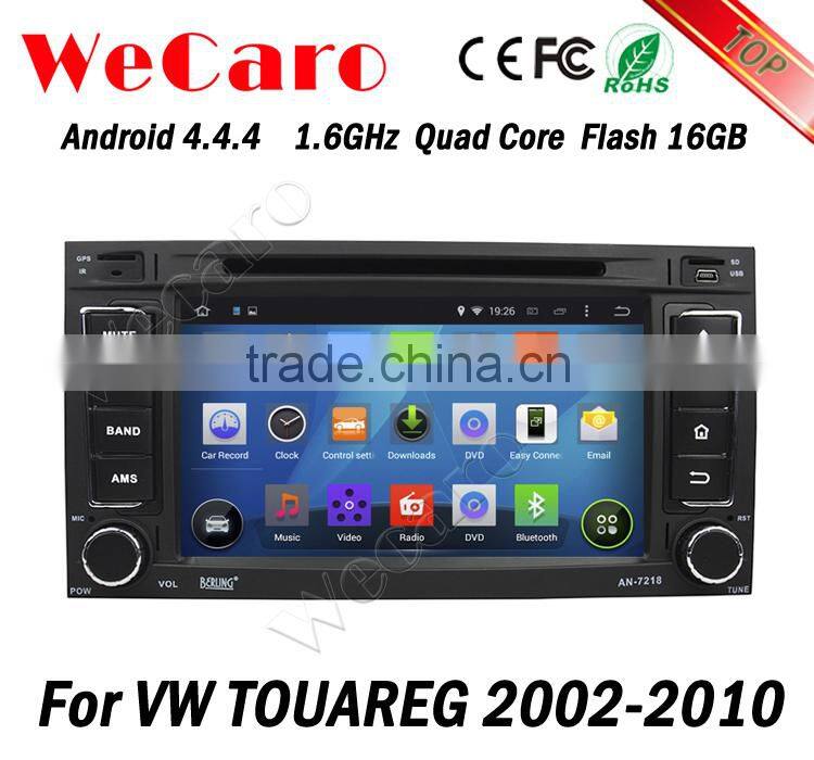 Wecaro WC-VU7006 Android 4.4.4 car multimedia system in dash for volkswagen touareg car multimedia player radio gps 1.6 ghz cpu