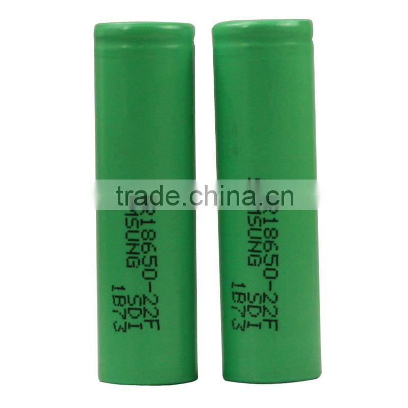 High quality samsung icr18650-22f 2200mah original rechareable battery