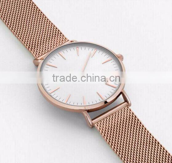 2016 New Product Fashion Vogue mesh strap Wrist Watch For Girls