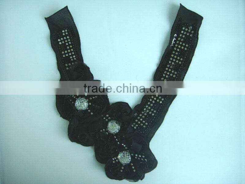 New arrival latest design Fashion women flower lace collar wholesale
