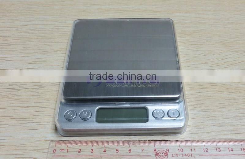 I2000 Model 500g/1000g/2000g Brushed Metal Plate I2000 Jewelry Scale