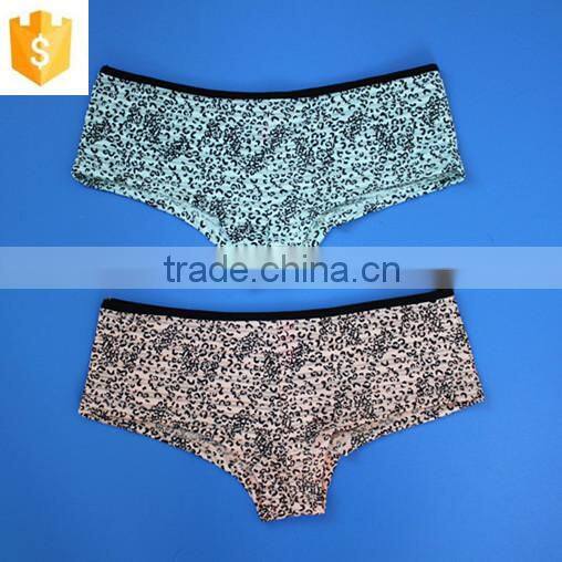 Light green sexy wild leopard panties