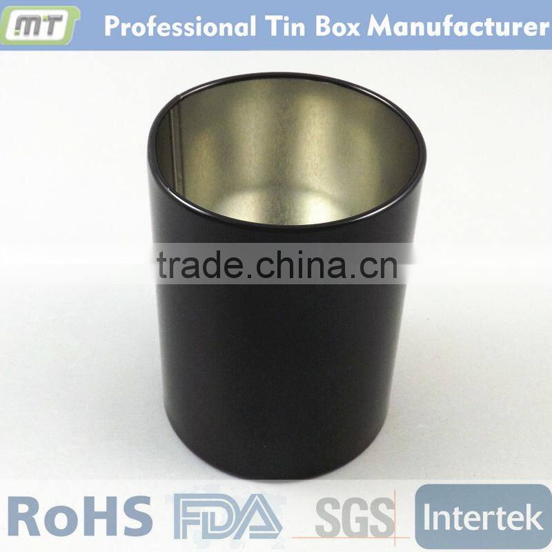 cylinder metal pencil holder tin can