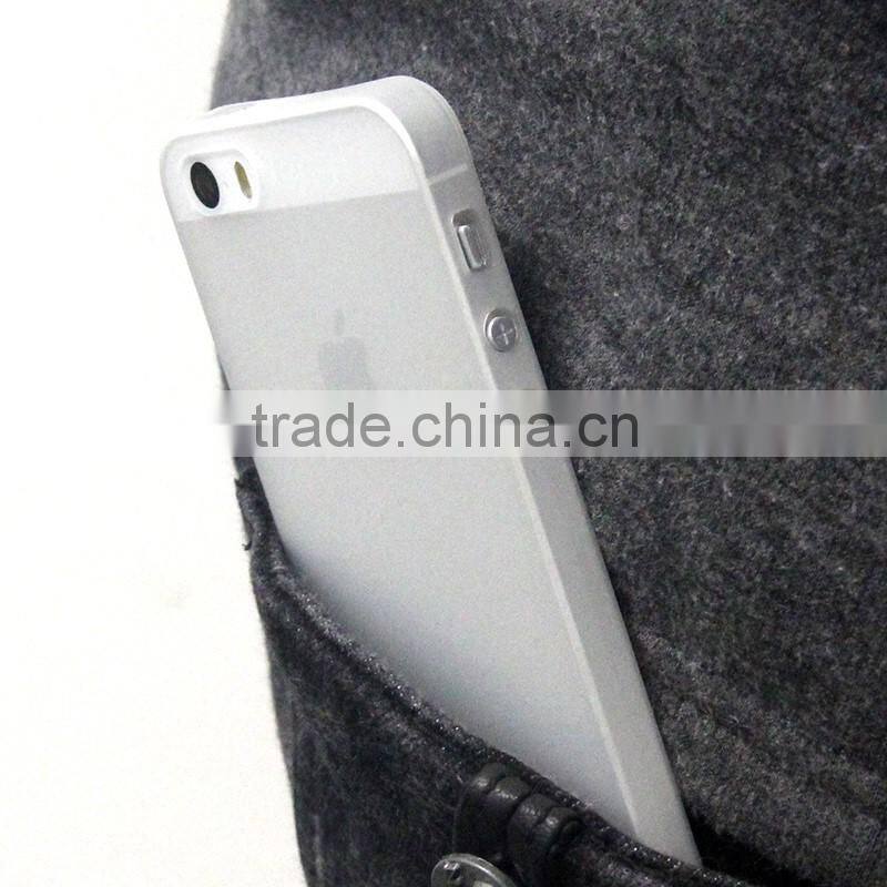 0.35mm 4-side protected matte mobile phone case for Apple accessories ,For iPhone SE thin case