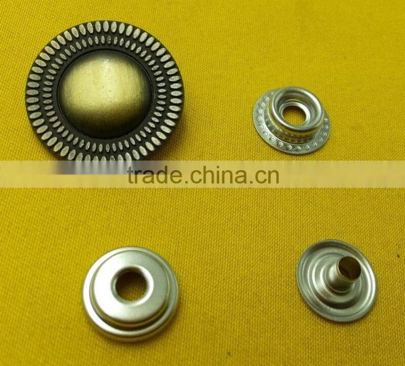 25mm Zinc Alloy Cap Metal snap Button For Jackets -- MA2427