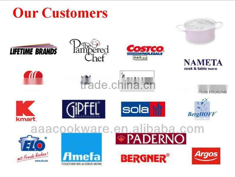 5pcs stainless steel heat-resistance cooking set pot and pan colorful silicone handles