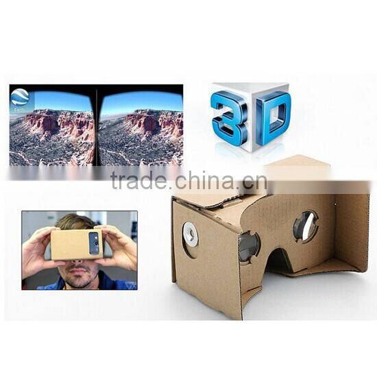 Factory Plastic Google cardboard Virtual Reality Headset with Magnets
