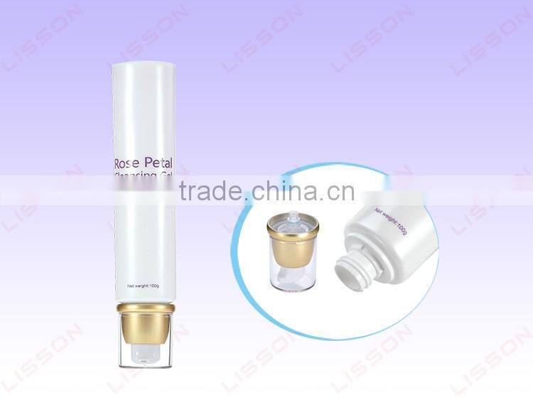 100ml Round Face Cleansing Gel Pump Tube