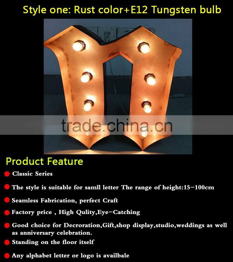 3d illuminated metal alphabet channel letter sign