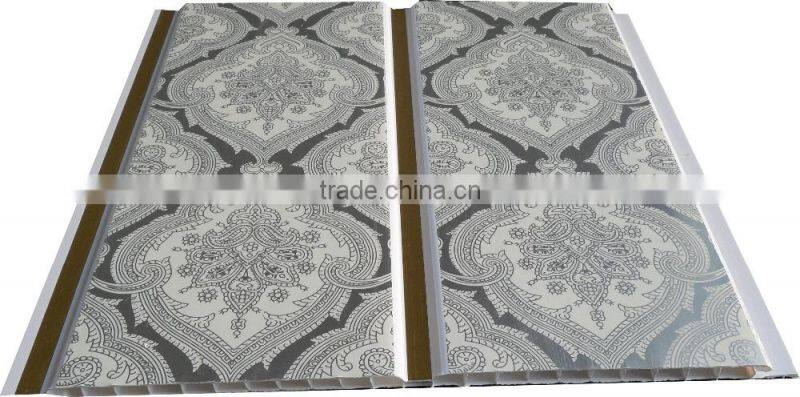 Trinidad 10'' middel groove plastic ceiling with shine gold strip G131