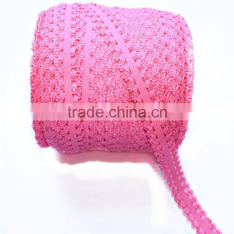 Colorful 3/4 Lace Frilly Elastic Headband For Hair Decoration