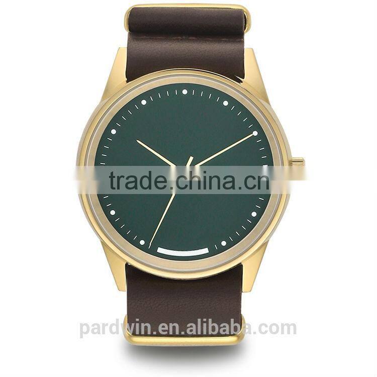 Date quartz japan movement PVD stainless steel case 10ATM water resistant nato strap