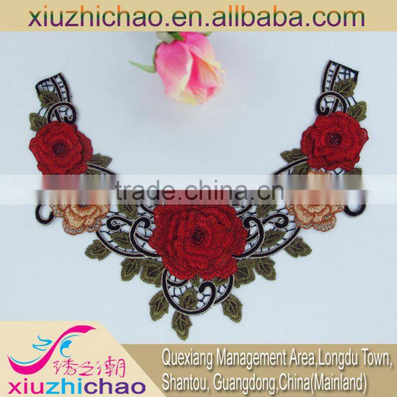 HG0049-2A round collar neck designs kurtis royal blue lace trim