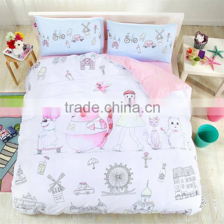 100% Cotton Fabric 3d Kids Bedding Set