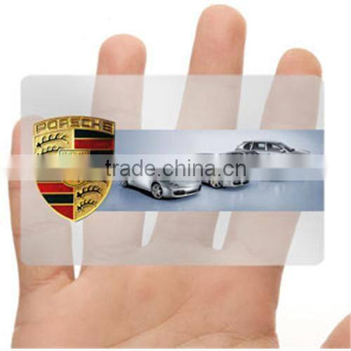 2016 -2017 Clear transparent plastic business cards