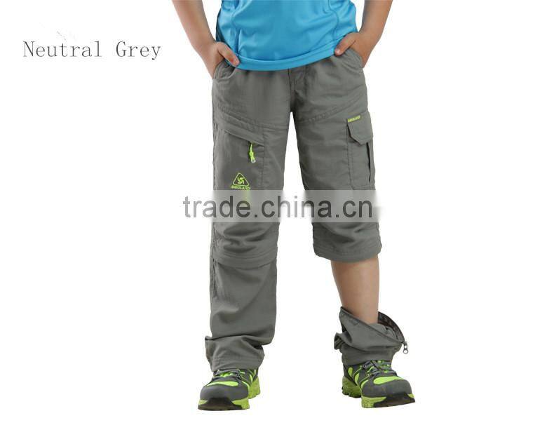 Children quick-drying pants waterproof sunscreen removable wear soft