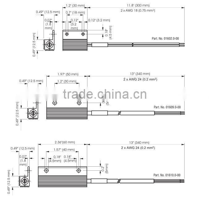RC 016 Small semiconductor 8-13W thermostat PTC room Heater with CE