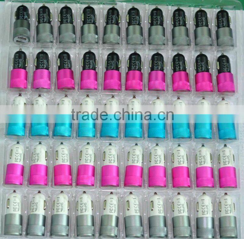 Free samples dual usb car charger for usb portable car charger