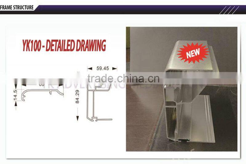 outdoor scrolling light box waterproof and anti-rust CE UL RoHS LED lighting wall mounted,ceiling hanging