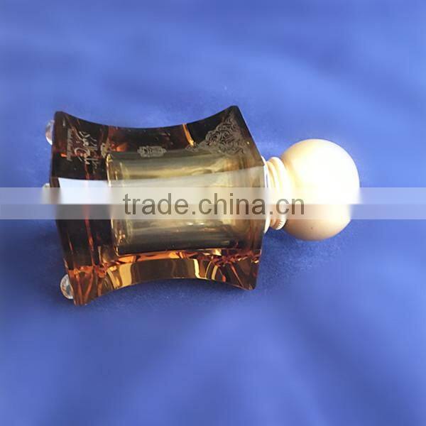 High quality crystal perfume bottle, golden perfume bottle, crystal perfume bottle sale