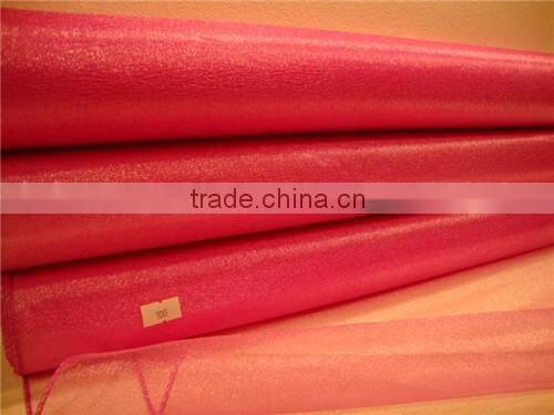 Red Organza Roll with Sewing Edge