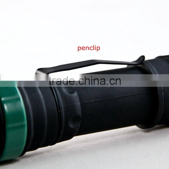 1W powerful led with 3AAA batteries Zoom flashlight